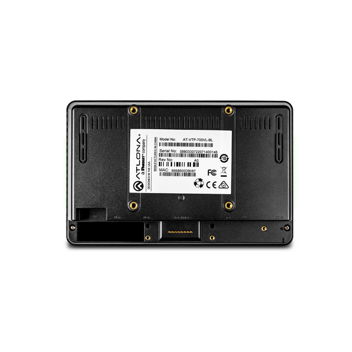 Atlona Velocity, AT-VTP-700VL-BL 7 Touchpanel, black