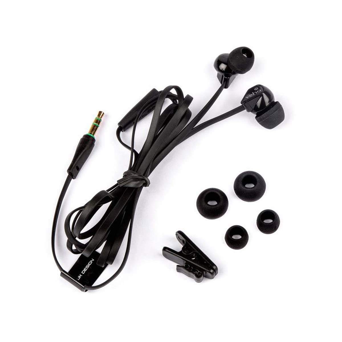 Veho VEP-003-360Z1 In-Ear Kopfhörer, kabelgebunden, schwarz 