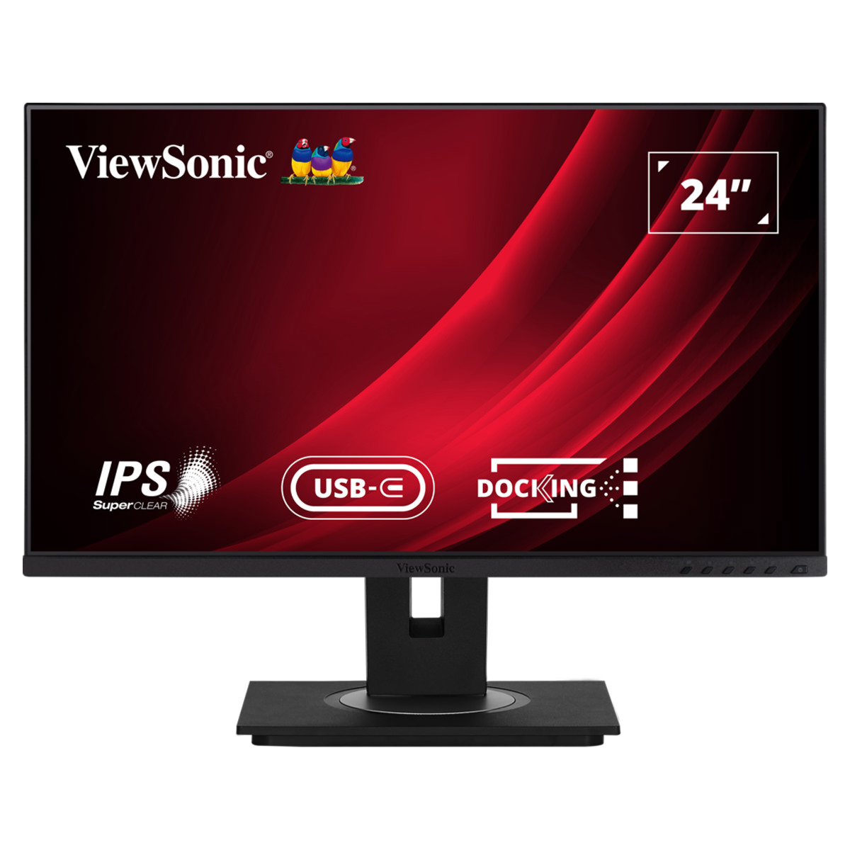 ViewSonic VG2456 24'' (61cm) Docking-Monitor mit USB Typ-C + Ethernet