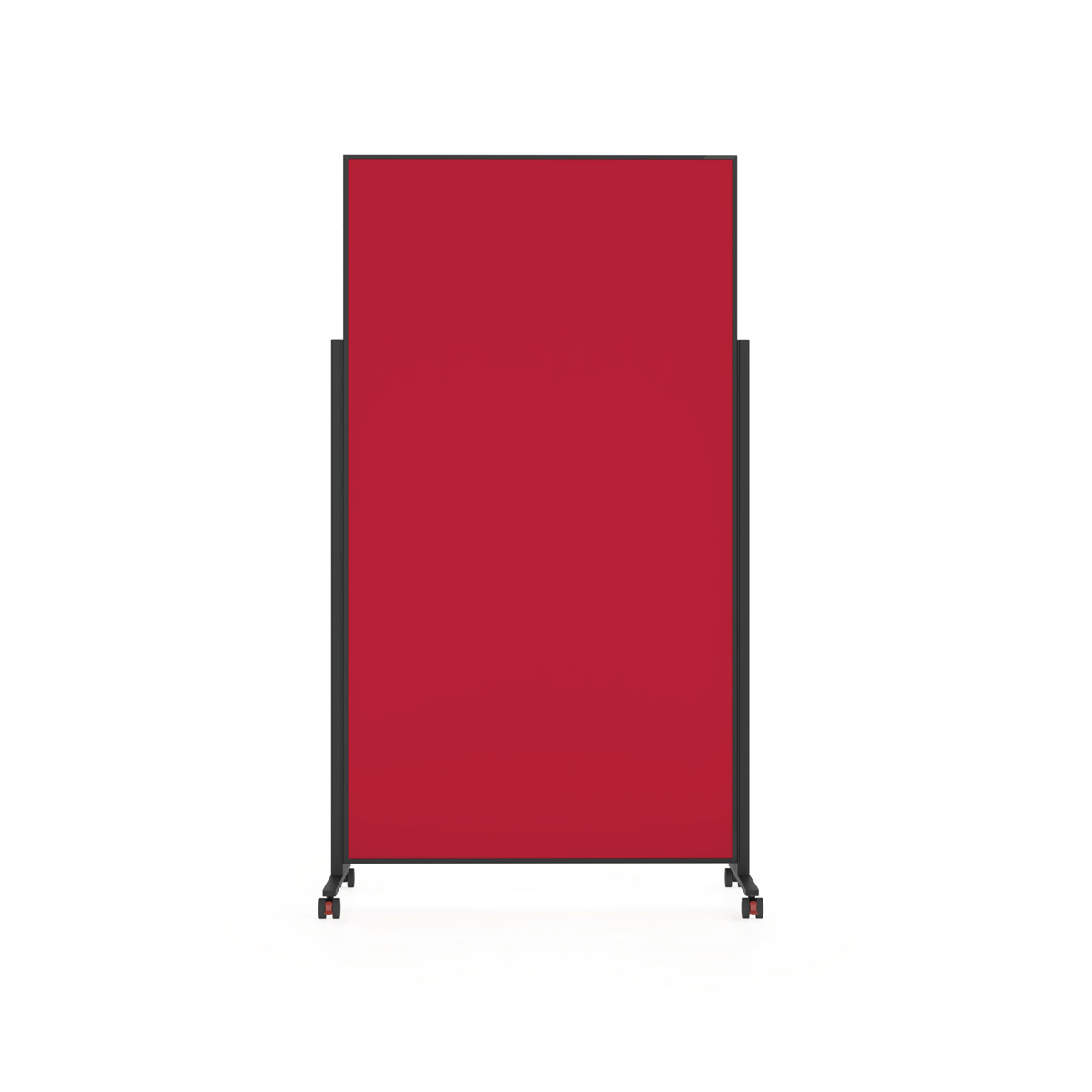 Magnetoplan 1181206 Design-Moderationstafel VarioPin rot 180 x 100cm, Rahmen schwarz