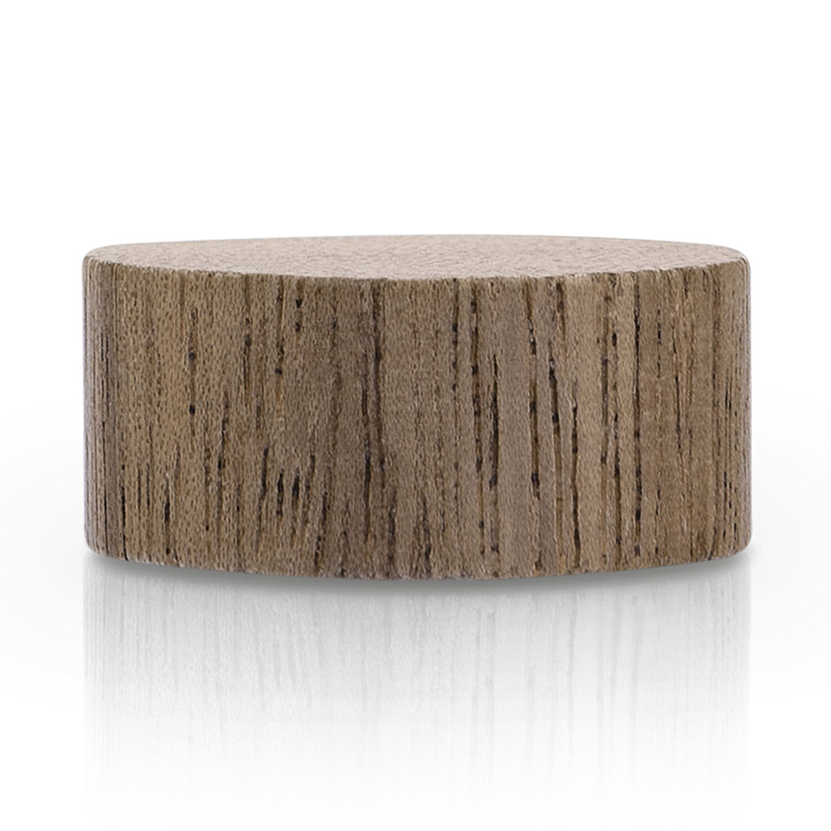 magnetoplan Design Magnets Wood Series, Circle, Walnuss, Ø 30 x 13mm, 4 Stk.