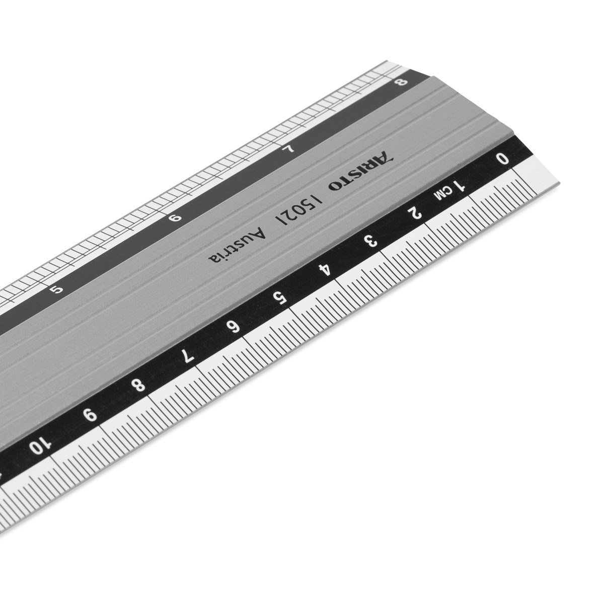 Aristo Alu-Lineal 20 cm mm-Teilung, mit Gummiauflage 