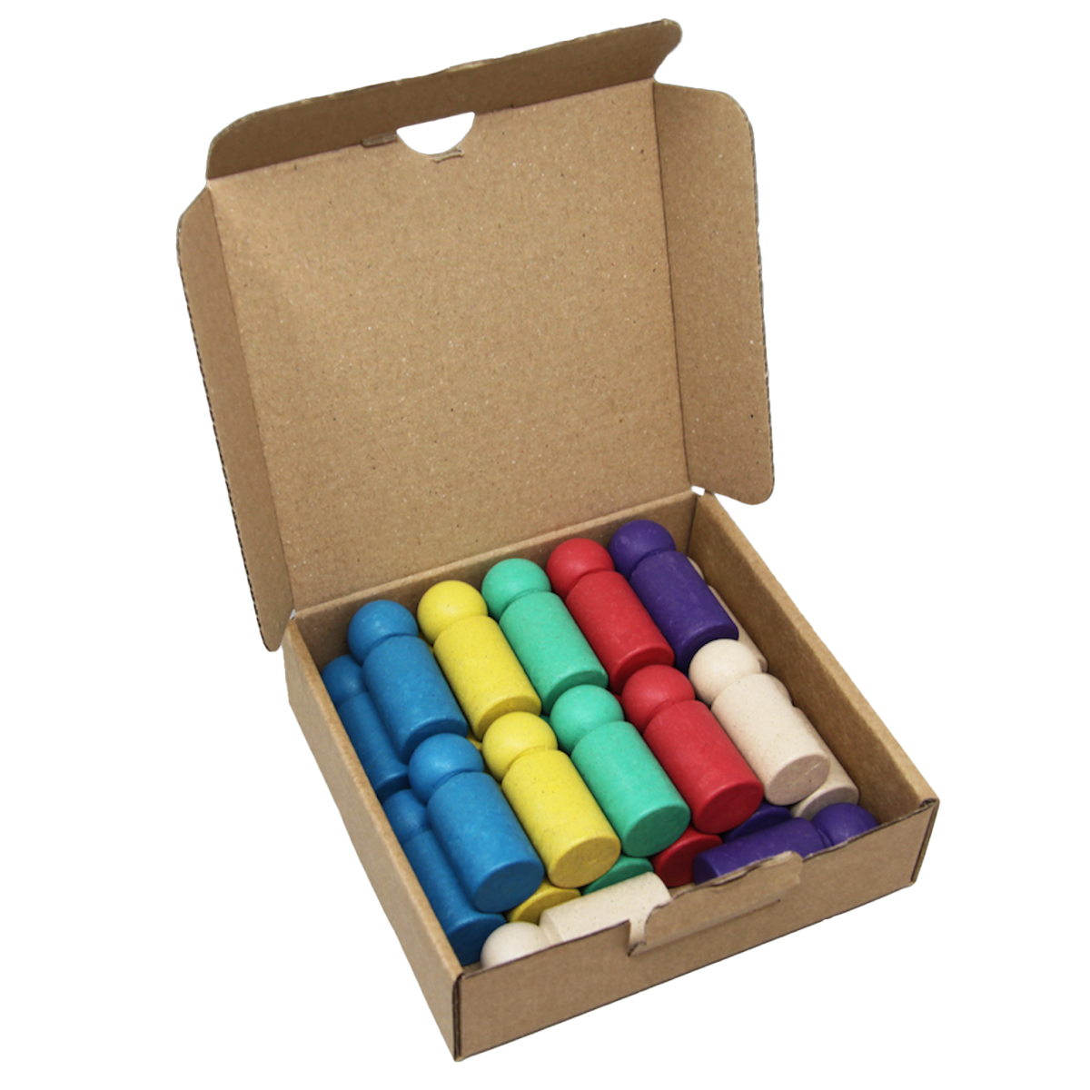 Wissner 24 Jumbo Spielfiguren, je 4 Stück in 6 Farben 
