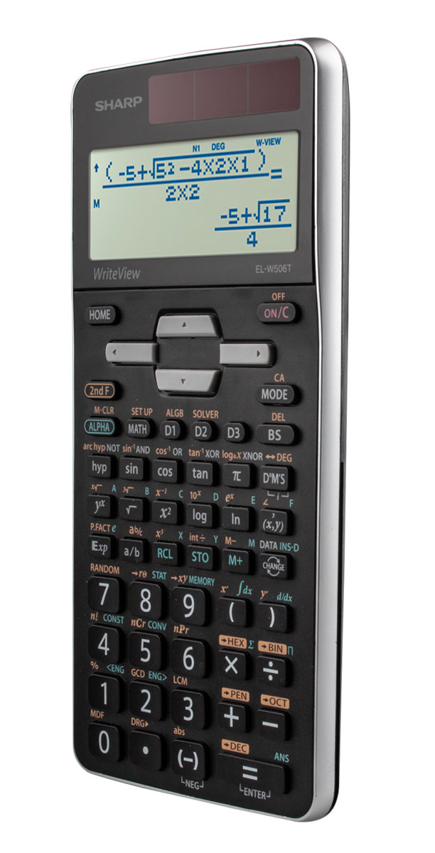 Sharp EL-W506T GY Schulrechner grau 