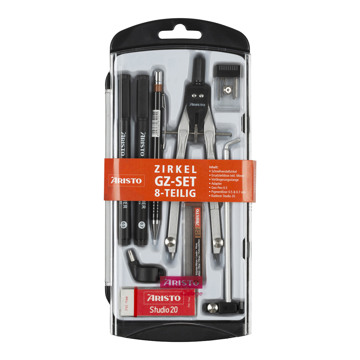 Aristo Schnellverstellzirkel Set 9-teiliges Set 
