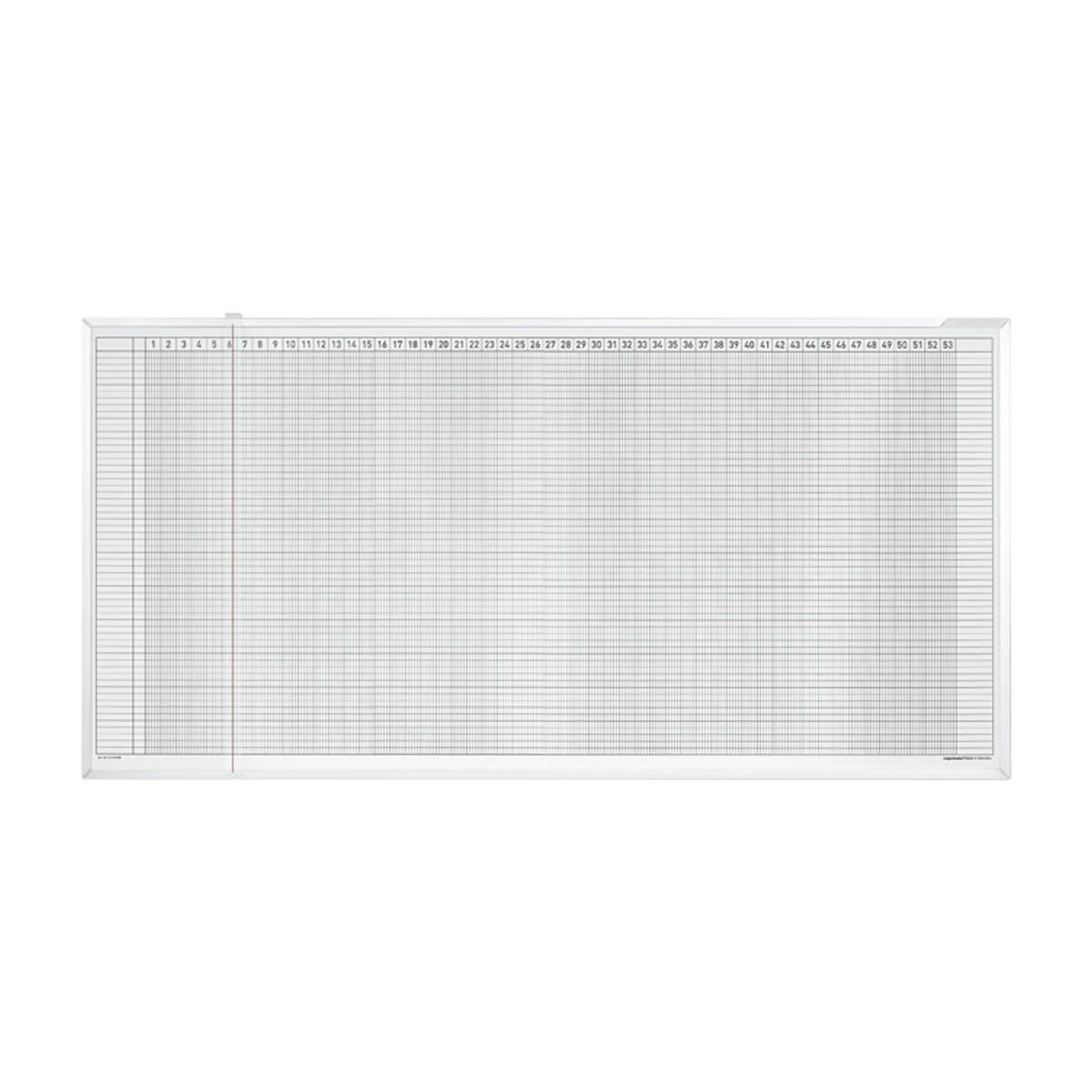 Magnetoplan 3703455 Aktivitäten- und Urlaubsplaner 150 x 60cm, 5 Tage, 45 Mitarbeiter