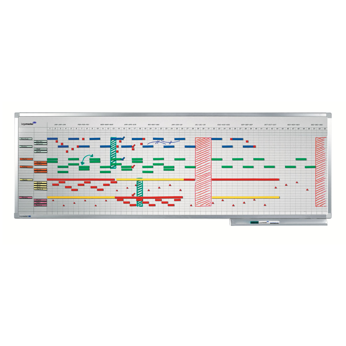 Legamaster 7-404100 Jahresplaner PROFESSIONAL 50 x 150 cm, 12 Monate Legamaster 7-404100 Jahresplaner PROFESSIONAL 50 x 150 cm, 12 Monate