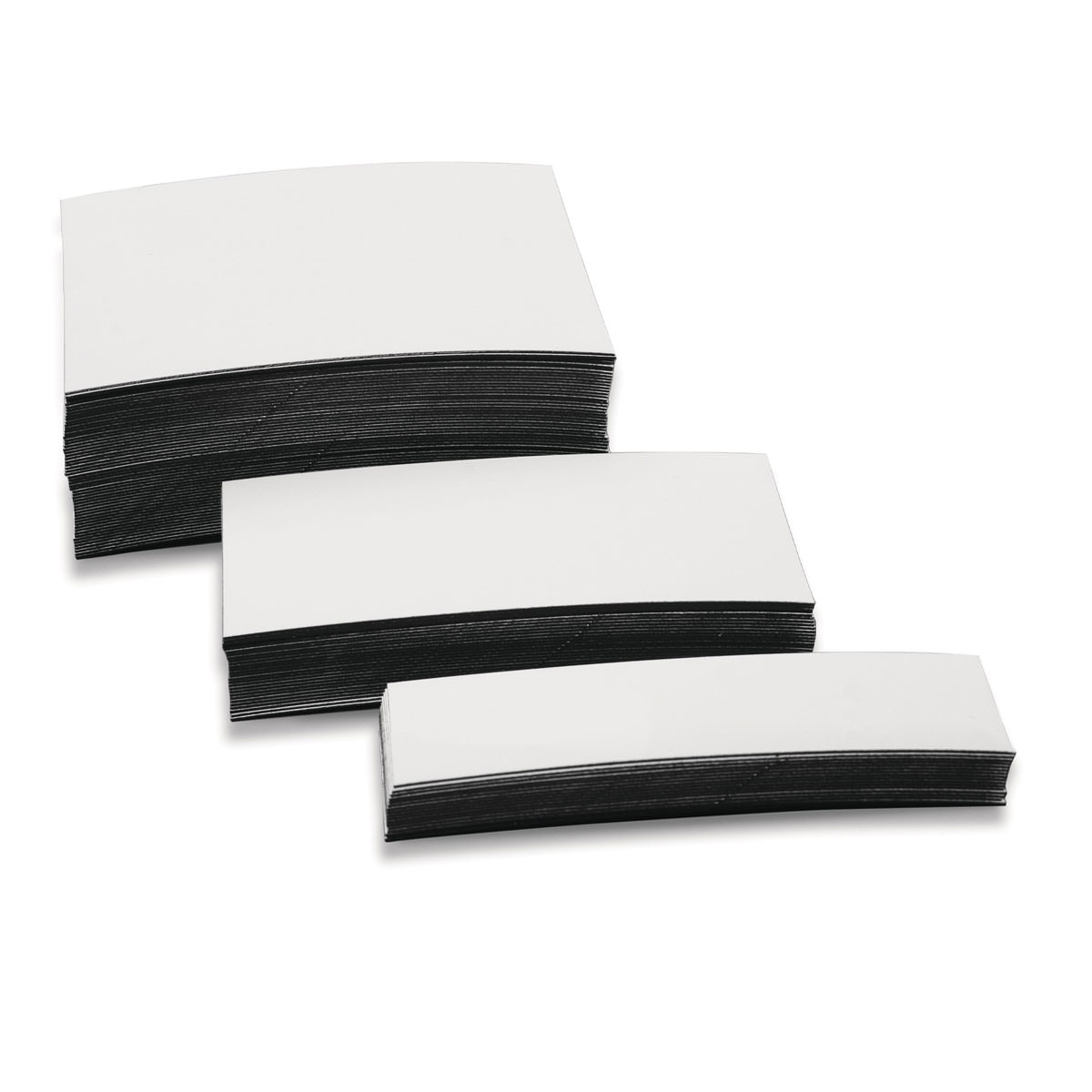 Magnetoplan Magnetettiketen 100 Stück, weiß