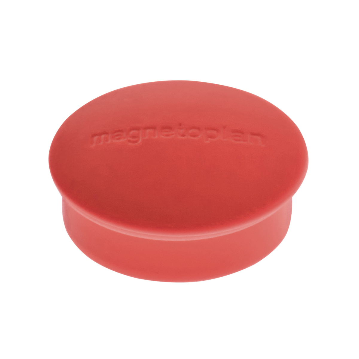 Magnetoplan 1664606 Magnet Discofix Mini, 10 Stück einfarbig rot