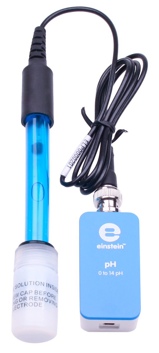 Fourier pH-Sensor, mit flacher Elektrode für Flüssigkeiten und Feststoffe, Messbereich 0 bis 14 pH