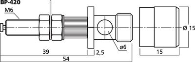 MONACOR BP-420 LS-Polklemmen-Paar