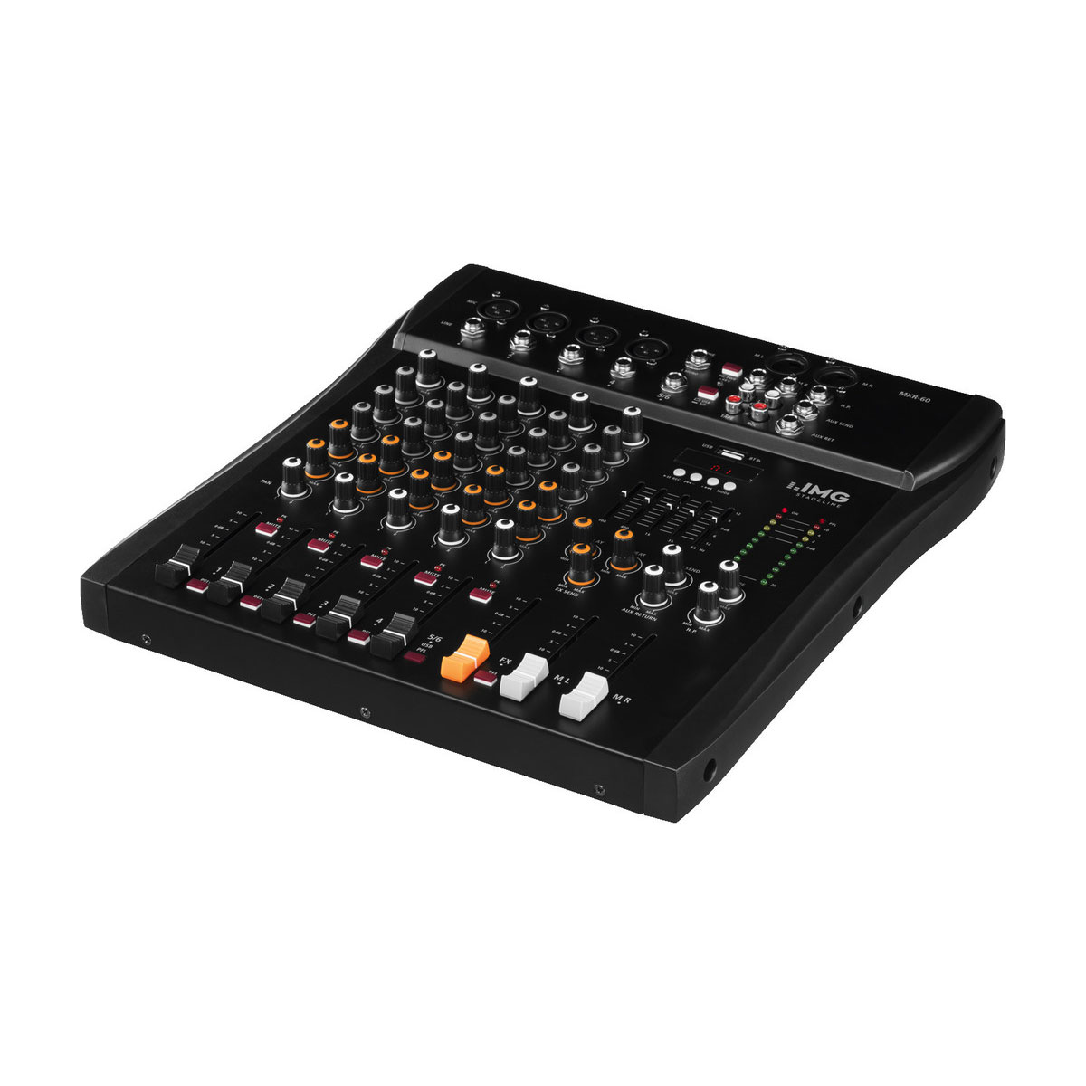 MONACOR MXR-60 6-Kanal Audio Mischpult
