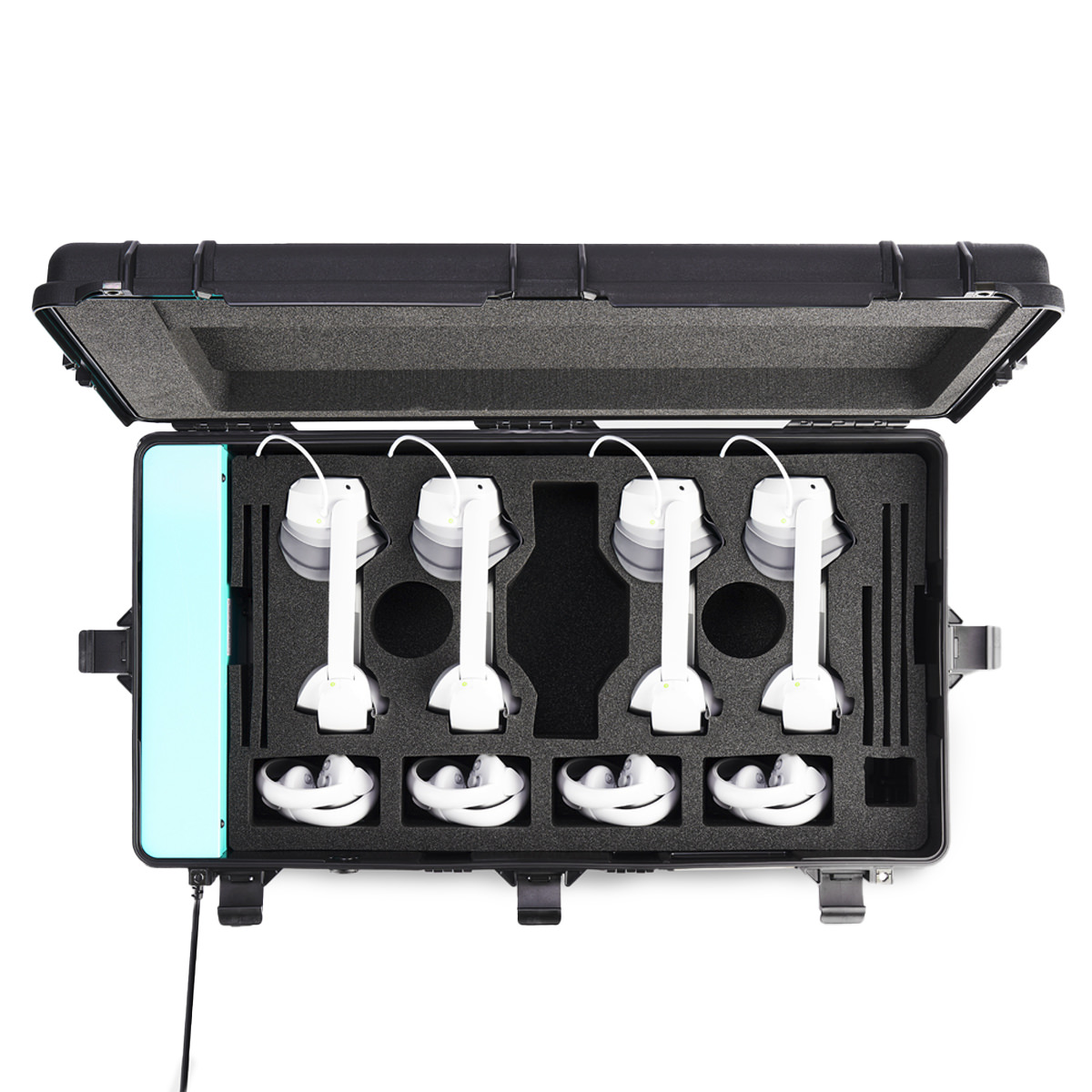 Formcase Transformer Case T4-VR - USB-C Charge Only für bis zu 4 VR-Brillen + Controller