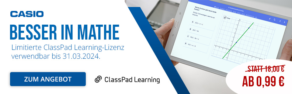 Besser in Mathe - Casio ClassPad Learning