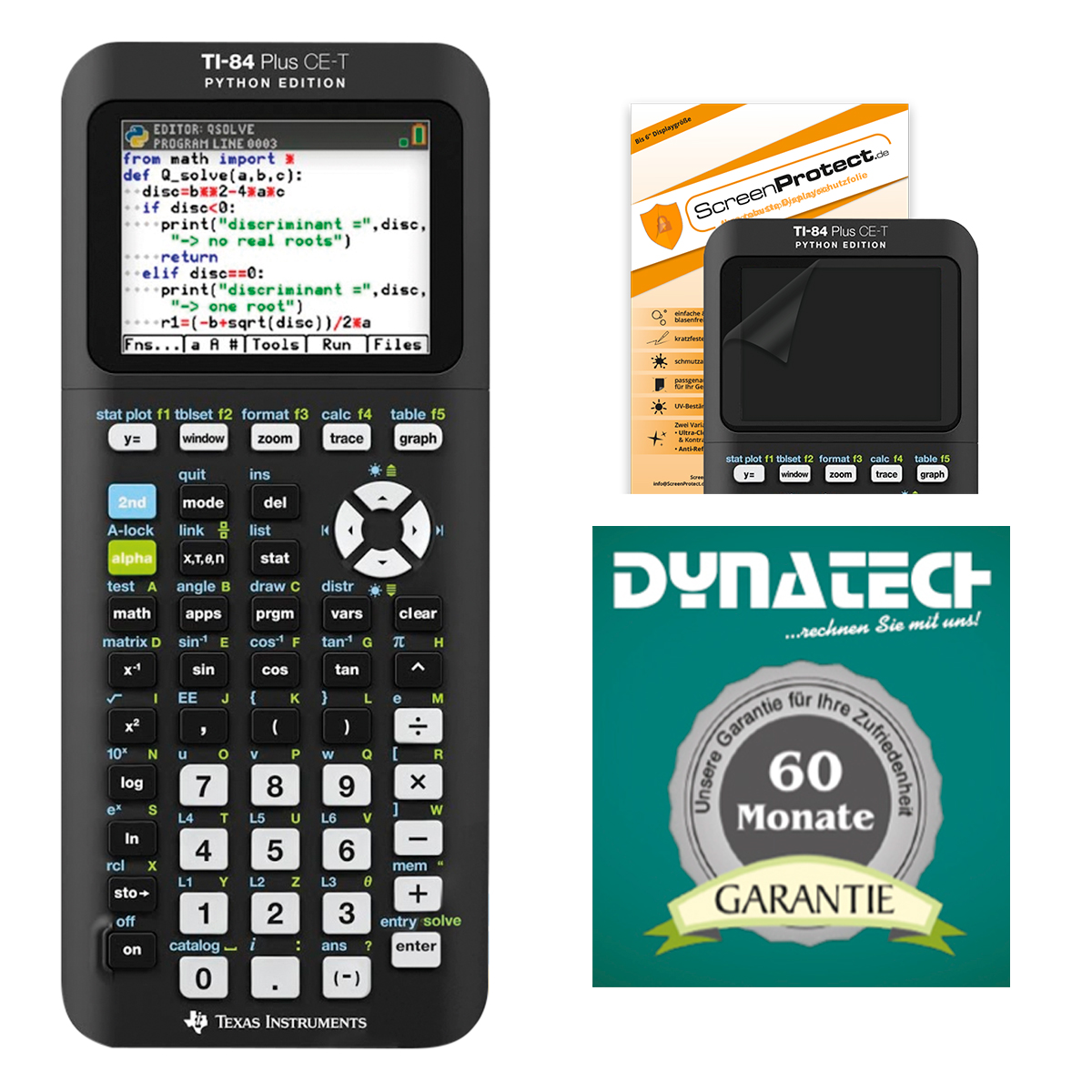 TI 84 Plus CE-T Python Edition erweiterte Garantie